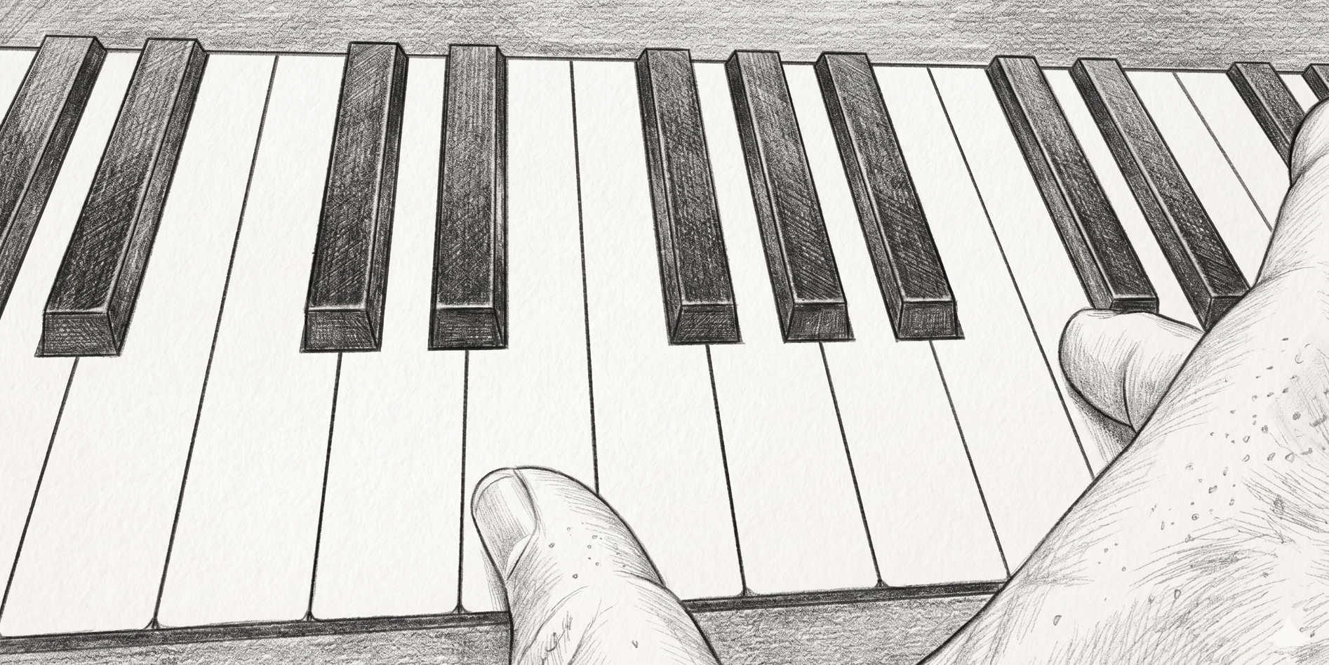 Notes d'une portée musicale en milieu d'hauteur sur la portée, du Mi au DO