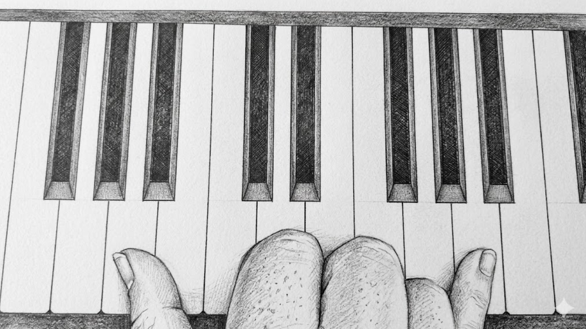 SCHEMA TECHNIQUE DES NOTES A L'OCTAVE SUR CLAVIER DE PIANO DU LA GRAVE AU LA AIGU