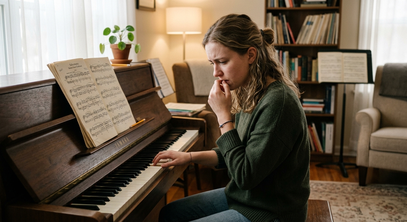 Partition de piano de variété annotée avec accords enrichis et schémas d'accompagnement