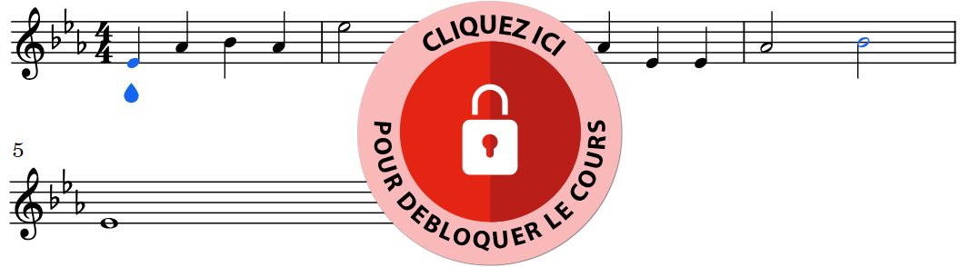 Travail sur le bémol au piano