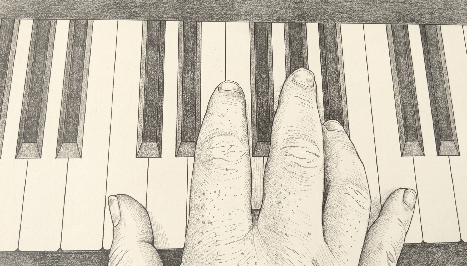 Position de la main pour jouer une octave au piano