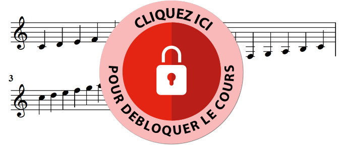 Partition avec les octaves au piano